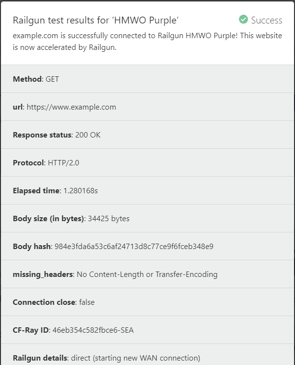 Test Cloudflare Railgun In Cloudflare Dashboard