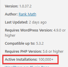 WordPress Plugin Plugin Active Installations
