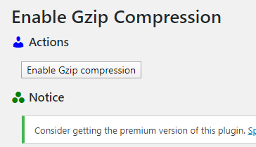 Enable Gzip Compression
