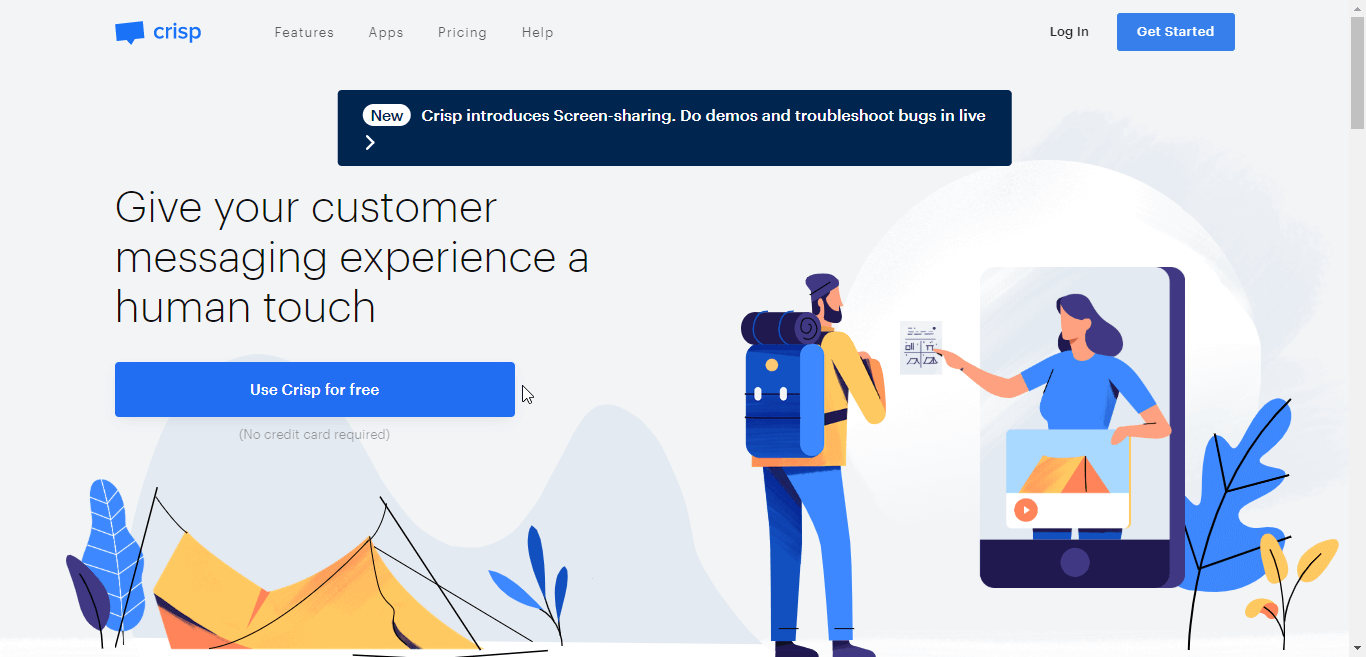 crisp-home-page Crisp Chat Home Page