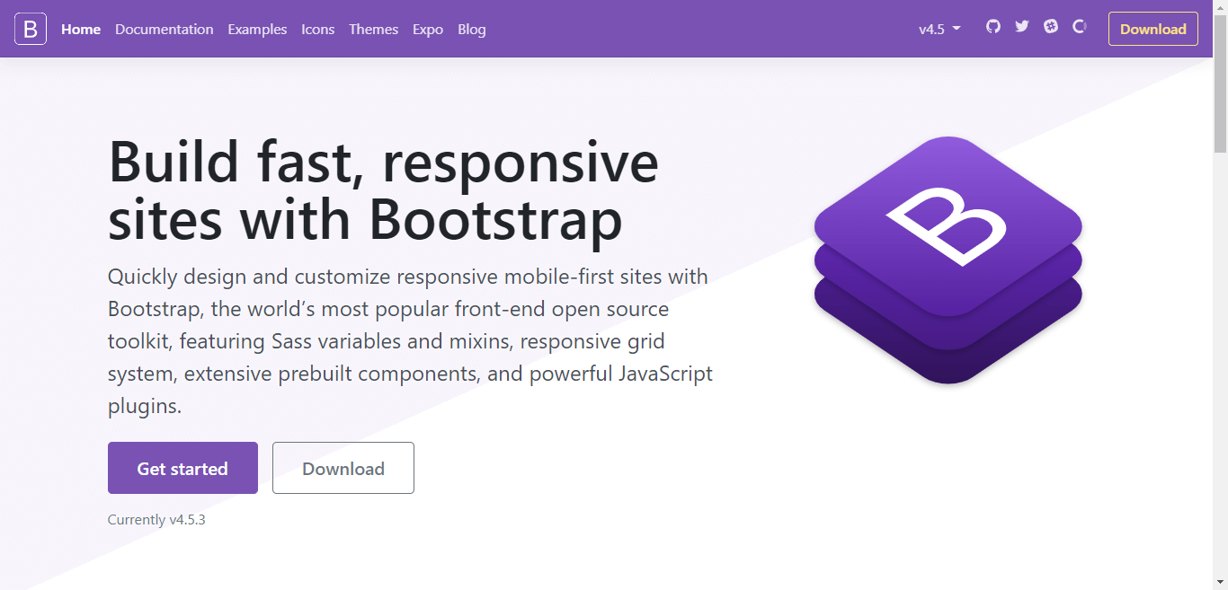 Bootstrap Home Page