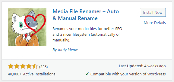Media File Renamer WordPress Media Library Plugin