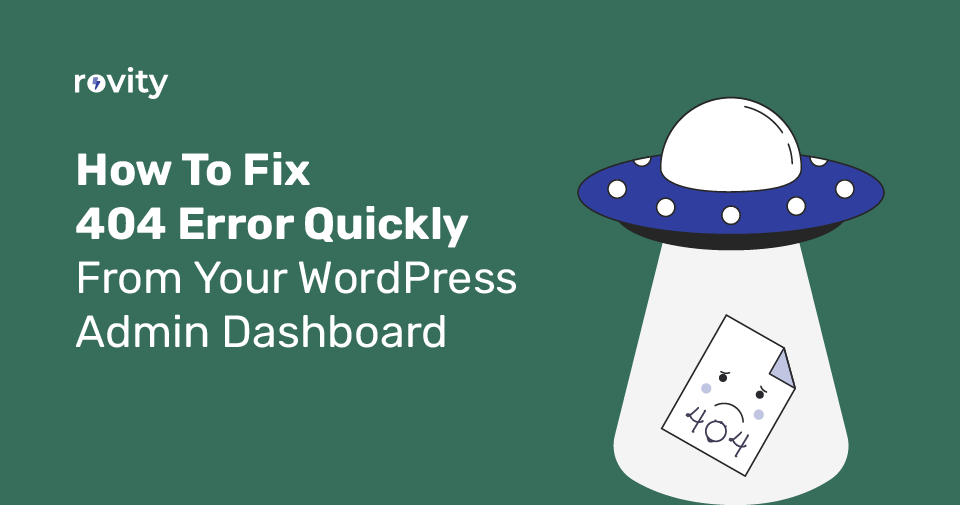 Fix 404 Error Quickly WordPress Admin