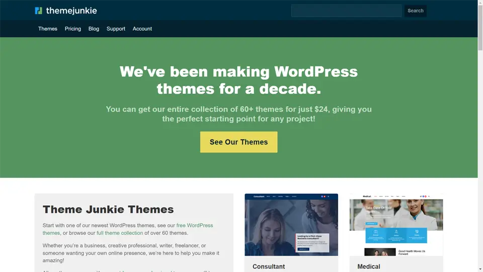 Premium WordPress Themes Top Provider Theme Junkie