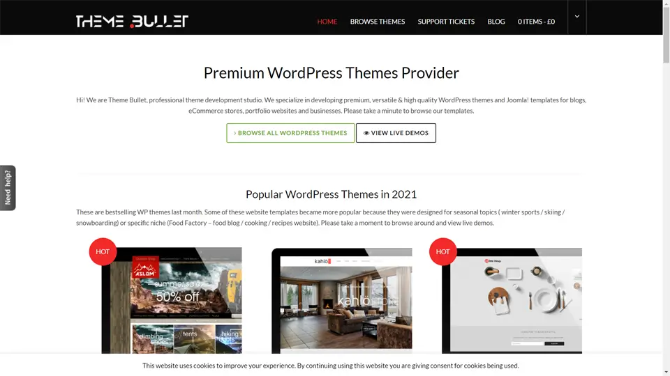 Premium WordPress Themes Top Provider Theme Bullet