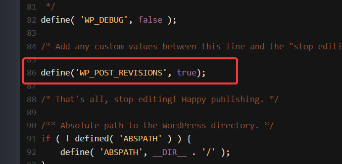 Enable Revisions WordPress