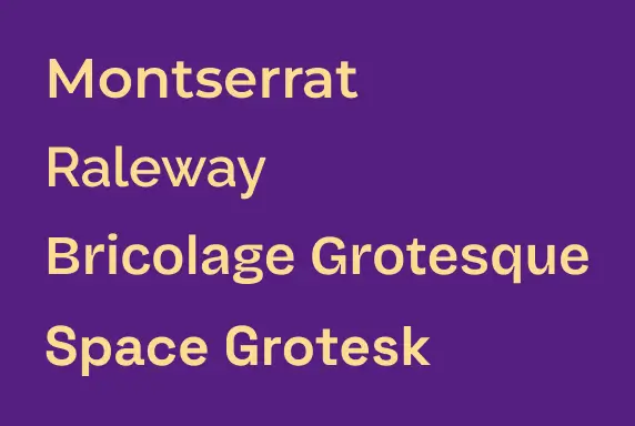 Examples of Various Custom Web Fonts